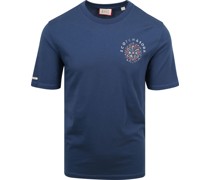 Scotch & Soda T-Shirt Druck Storm Blue