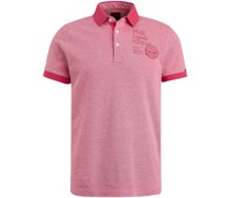 Two Tone Piqué Poloshirt Rosa