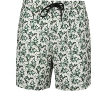 Badeshorts Druck Dunkelgrün