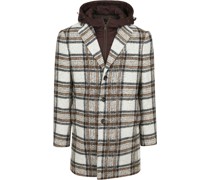 Coat Wool Mix Braun Kariert