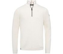 Pullover Half Zip Off-White