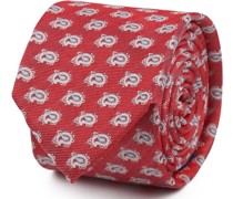 Krawatte Seide Paisley Rot
