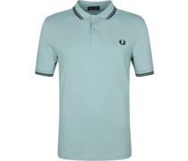 Polo Shirt Twin Tipped M3600 Silber Blau