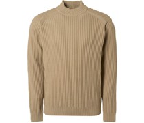Pullover Turtle Knitted Beige