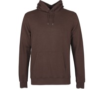Organic Hoodie Dunkelbraun