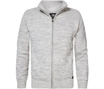 Strickjacke Woodstock Grau