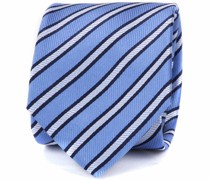 Krawatte Blau Seide Streifen