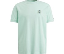 T-shirt Backprint Opal Blau