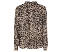Bluse  Chiffon beige gemustert