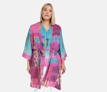 Longjacke  pink gemustert