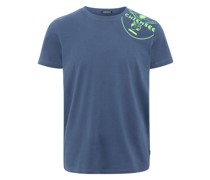 T-Shirt  Baumwolle indigo bedruckt