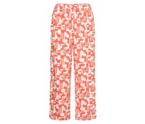 Pyjama-Hose  Viskose koralle gemustert