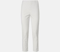 Hose  Viskose taupe gemustert