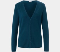 Strickjacke  Cashmere petrol meliert