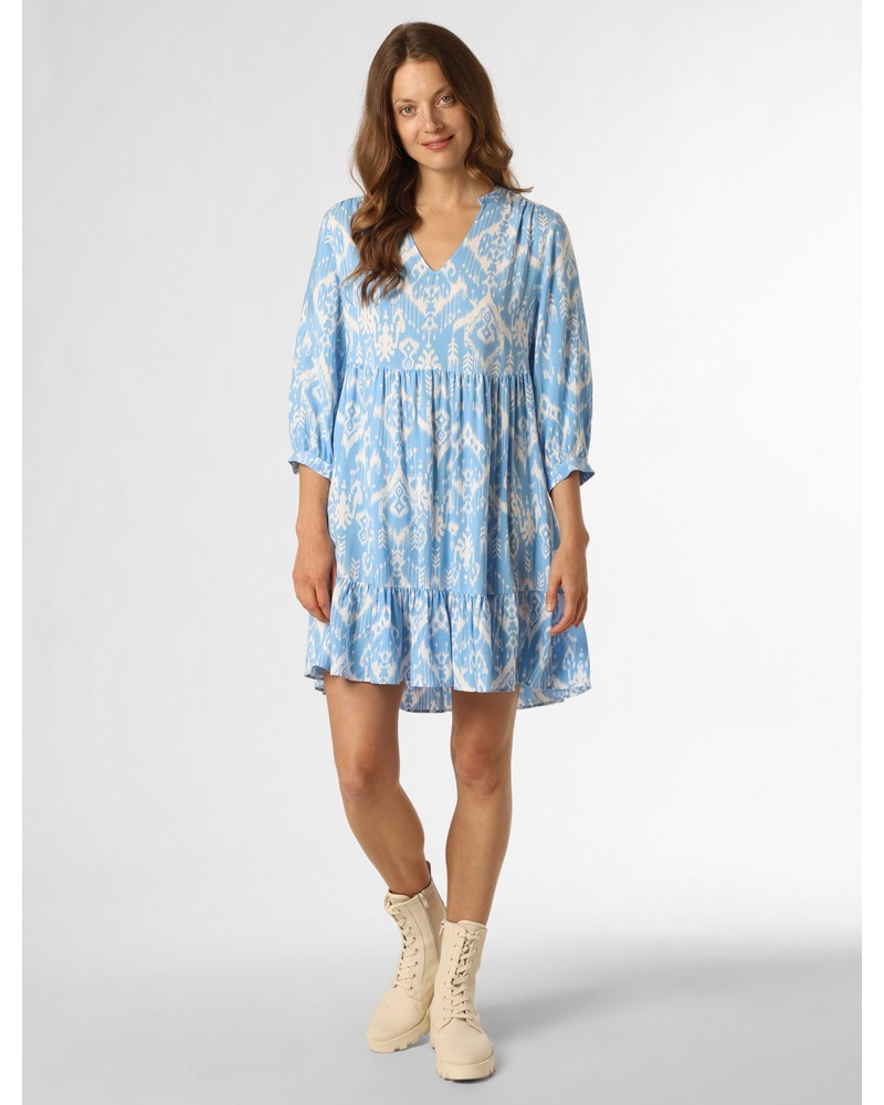 Marie Lund Damen Kleid Viskose hell gemustert