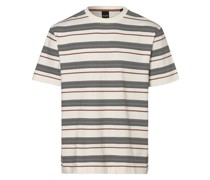 T-Shirt  Baumwolle ecru gestreift