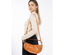 Kleintasche  Leder camel