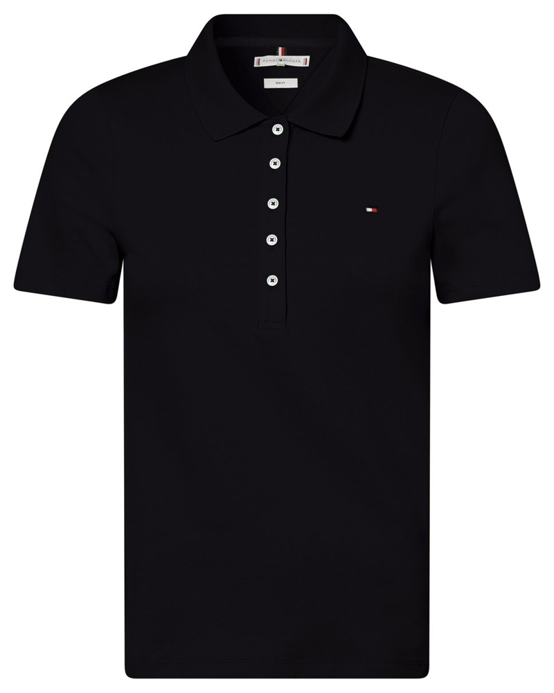 Tommy Hilfiger Damen Poloshirt Baumwolle marine