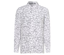 Bluse  Viskose  gemustert