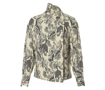 Bluse  Viskose vanille gemustert