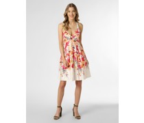 Abendkleid  Satin ecru gemustert