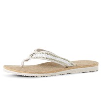 Zehentrenner  Textil beige