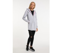 Sweatmantel  Baumwolle  meliert