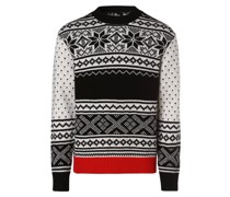Pullover  Wolle ecru gemustert