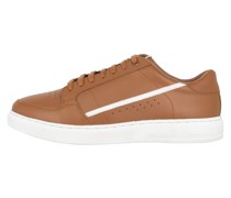 Sneakers aus Leder  kastanie