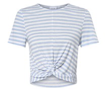 T-Shirt  hellblau gestreift