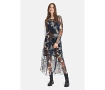 Casual-Kleid  mehrfarbig gemustert