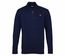 Troyer Half Zip  Baumwolle marine