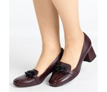 Loafer-Pumps  Leder