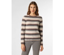 Pullover  Wolle taupe gestreift