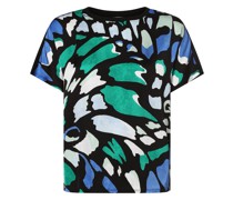 Blusenshirt  Baumwolle schwarz gemustert