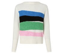 Pullover mit Alpaka-Anteil  ecru gestreift