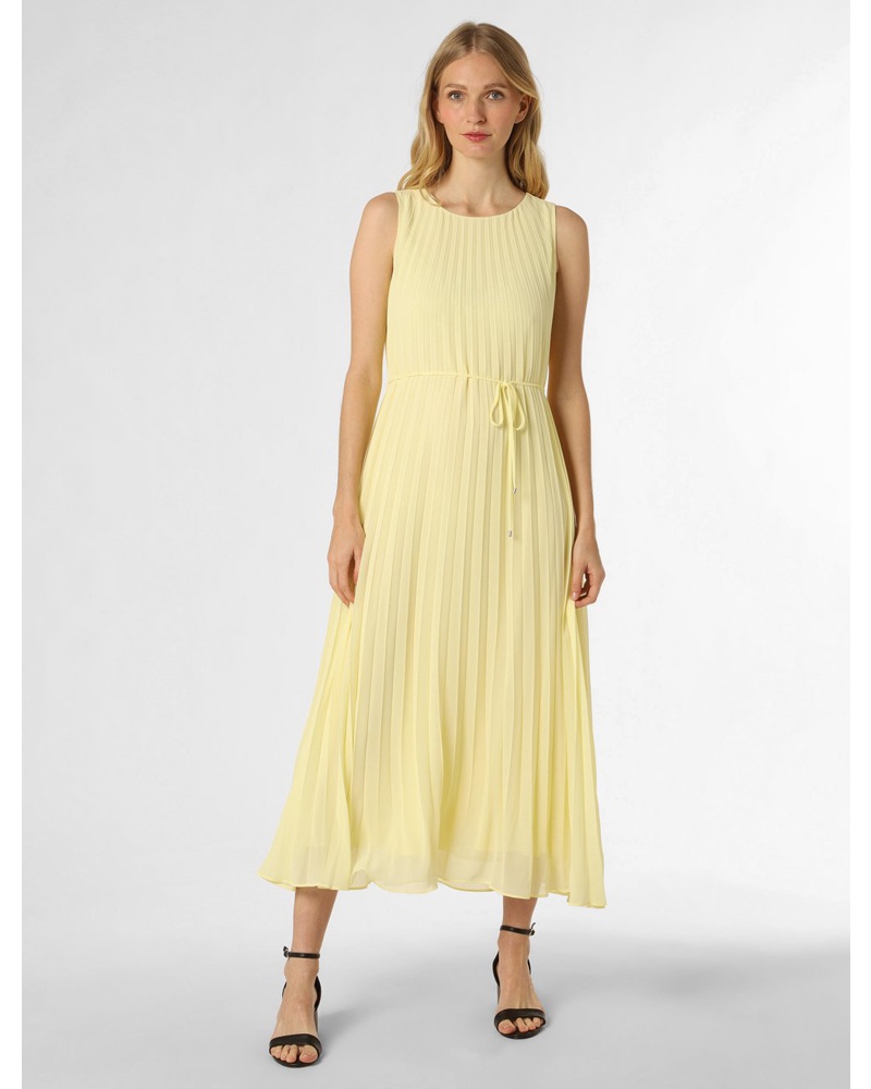 COMMA Damen Kleid Chiffon zitrone