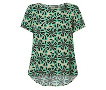 Blusenshirt  Viskose grün gemustert