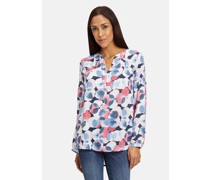 Casual-Bluse  Viskose mehrfarbig gepunktet
