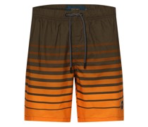 Badeshorts  khaki gestreift