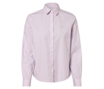 Bluse  Baumwolle flieder gestreift