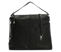 Henkeltasche  Leder schwarz