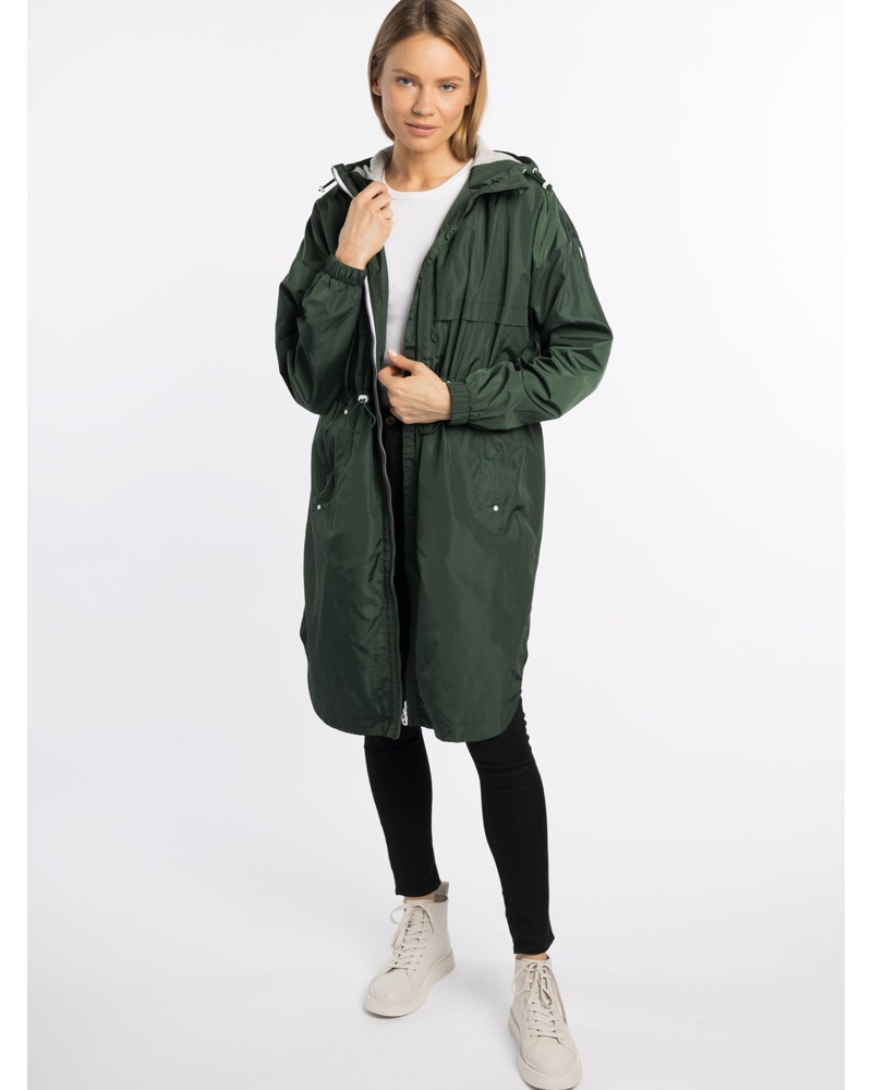 DreiMaster Damen Übergangsparka khaki