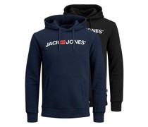 Sweatshirt 2er Pack  Baumwolle schwarz