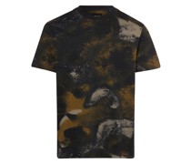 T-Shirt  Baumwolle marine gemustert