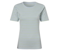 T-Shirt  Jersey hellblau gestreift