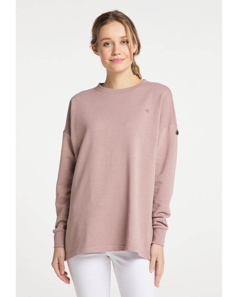 DreiMaster Damen Oversize Sweatshirt Baumwolle alt