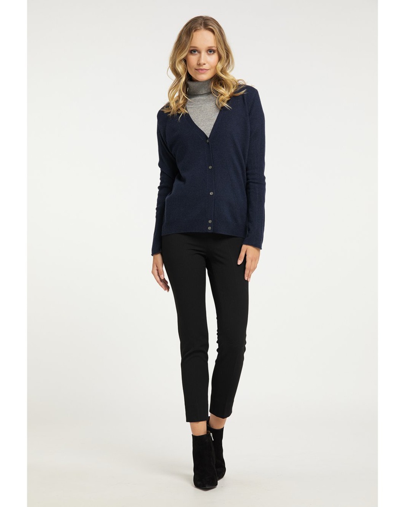 DreiMaster Damen Cardigan Wolle marine
