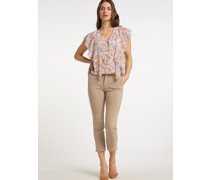 Blusenshirt  beige bedruckt