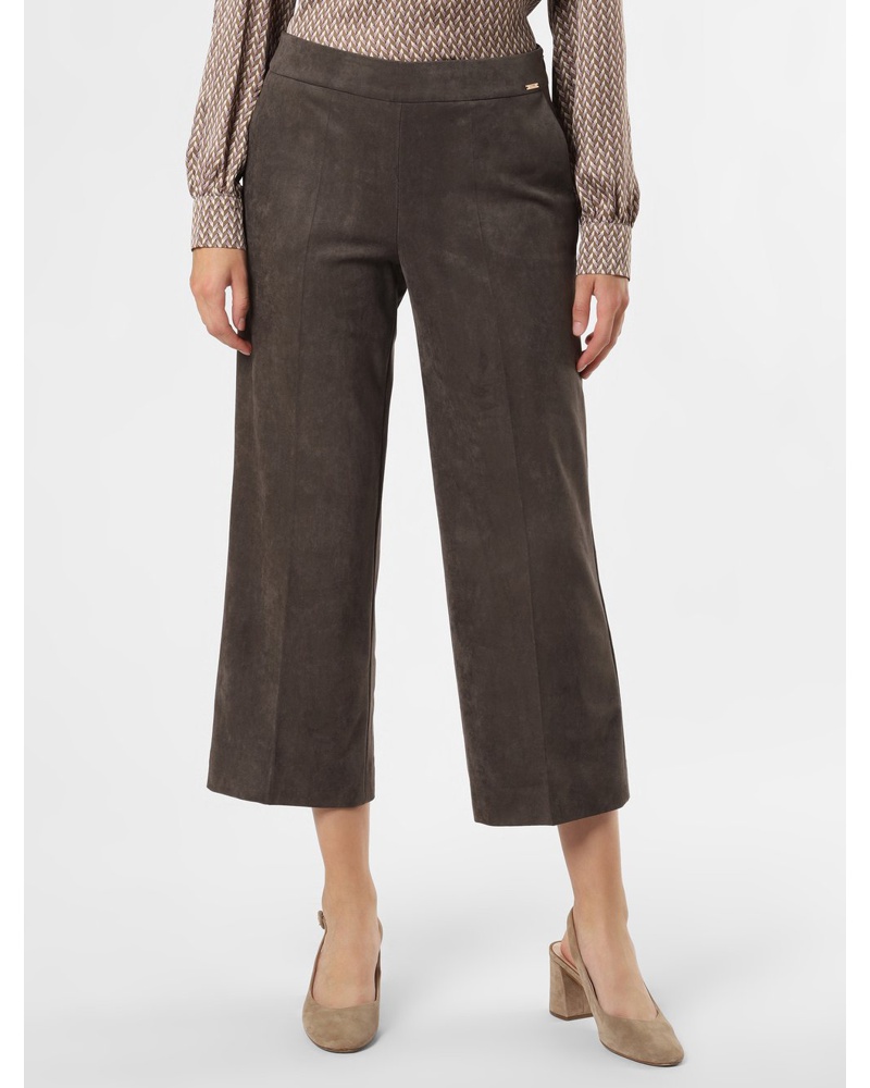 cinque Damen Hose Kunstleder taupe